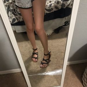 Navy blue sandals